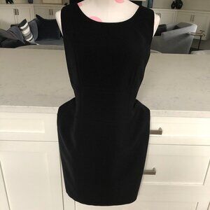 Tribal Classic Slvless Scoop Neck Lined Midi Sheath Dress Polyester Black Sz 8